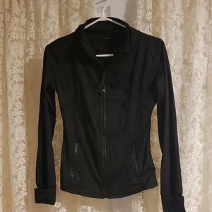 Athletic Jogger Jacket - Black  Slim Fitting